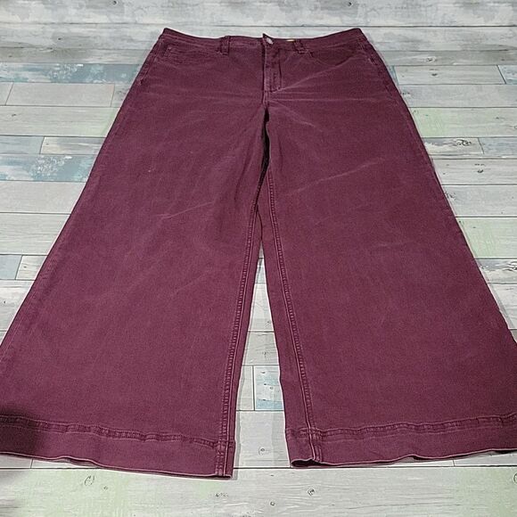 MaEve Plum Wide Leg Pants/Jeans sz 33T - Picture 1 of 11